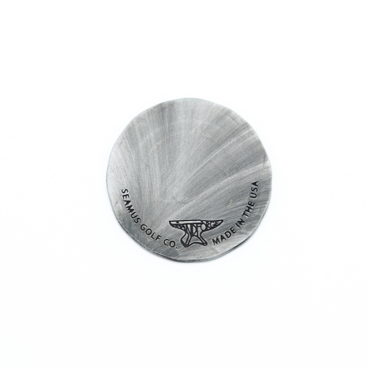 Metallic ball mark back created with Seamus Golf.